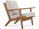 Replica Hans Wegner Plank Chair | Ecru Linen