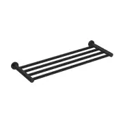 New Nero Tapware Mecca Towel Rack Matte Black NR1989MB
