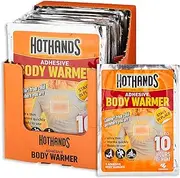 HOTHANDS Adhesive Body Warmer Pack Air Activated Warmers Up to 10 Hours of Heat, 30 Count
