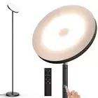 36W Bright Torchiere Floor Lamps,3500LM Stepless Dimmable Tall Floor Lamp wit...