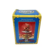 Vintage Ringling Brothers Barnum Bailey Musical Snowfall Snow Globe Bear New Box