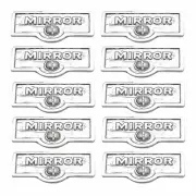 10 Switch Plate Tags MIRROR Name Signs Labels Chrome Brass | Renovator's Supply