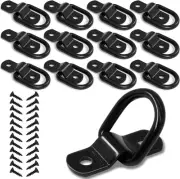 12 PCS D Ring Cargo Tie down Anchors 1/4" D-Rings Tie down Lashing Ring for Trai