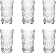 Beer Glasses,Glasses Drinking, Set of 6 Great for Party's Suitable for Bars Nightclubs KTV 12 Ounce Beer Stein