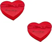 FOMIYES 2 Boxes Soap Box Wedding Souvenirs for Guests Decorations Merchandise Birthday for Wife Lux Trinket Valentines Garland Anniversary Birthday Card Rose Bouquet Cloth Red