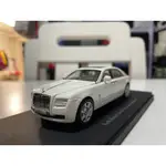 1:43 京商 KYOSHO 勞斯萊斯古斯特 RR-GHOST 合金汽車模型 白色