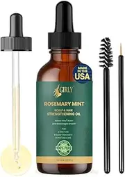 Girly Premium Rosemary Mint Hair Oil for Hair Growth Women & Men, Biotin-Infused Scalp & Hair Strengthening Oil for All Hair Types 60ml