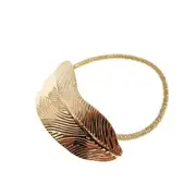 10PCS Women Lady Leaf Hair Band Rope Headband Elastic Ponytail Holder Party Vacation Hairband