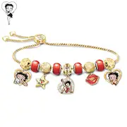 'Sweet & Bold' Betty Boop Ladies' Bolo Charm Bracelet