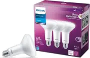 PHILIPS LED BR30 Ultra Definition Frosted Dimmable LED Light Bulbs -
