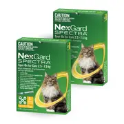Nexgard Spectra Yellow Spot-on for Cats 2.5 - 7.5kg (12 pack)