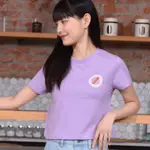 【台灣小吃系列TEE】糖葫蘆。流行短版少女紫。細纖純棉