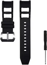 [Senphyton] for Invicta Russian Diver Watch Replacement Rubber Silicone Band/Strap - Black Invicta Watch Strap