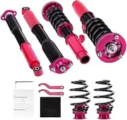 24 Ways Damper Coilover Suspension Compatible With BMW E46 3 Series 320i 323i 325i 328i 330i Red
