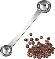 AUEAR, Endurance Stainless Steel Coffee Measuring Scoop Spoons 1 Tablespoon and 1 Teaspoon Long Handle with Tick Mark for Tea Sugar