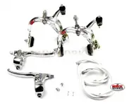 Genuine Dia-Compe MX1000 - MX183 Tech 5 Silver & White Brake Set