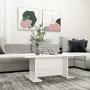 Coffee Table High Gloss White 103.5x60x40 cm Modern Furniture Living Room Decor
