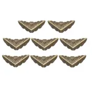 Metal Desk Corner Protectors Table Edge Cover Guard 43x43x14mm Bronze Tone 8pcs