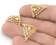 Adjustable Ring Shiny Gold Plated brass (17.5mm 7US inner size) 3301
