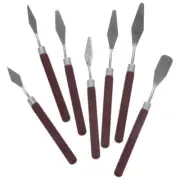 7 Pcs Scrappers Tool Paint Painting Scraper Art Spatulas Supplies