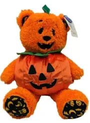 Build A Bear Pumpkin Glow Teddy Bear 2021 Limited Edition 17" NWT