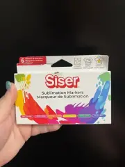 Siser 6 Chisel Tip Sublimation Markers - Primary Pack