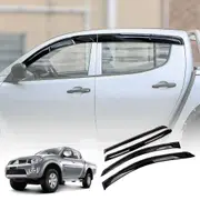 Weathershields for Mitsubishi Triton ML MN Double Cab 2006-2015 Car Weather Shields Wind Deflectors Window Sun Visor 4-Piece Set