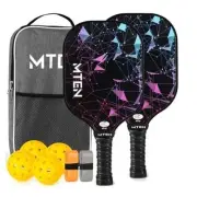 MTEN Pickleball Paddles Set with 4 Balls - Ultimate Set for Men and Women