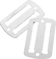 [BESPORTBLE] Scuba Diving Weight Belt Buckle 2pcs Diving Belt Retainer Clip with Serrated Webbing for Scuba