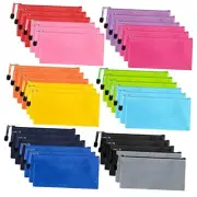 Zipper Pouches, Small Pencil Pouch Bulk, Water Resistant Pencil Case for 35pcs