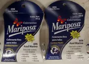 2X MARIPOSA COLORANTE PARA ROPA COLOR AZUL MARINO - 2 DE 32g c/u - ENVIO GRTS