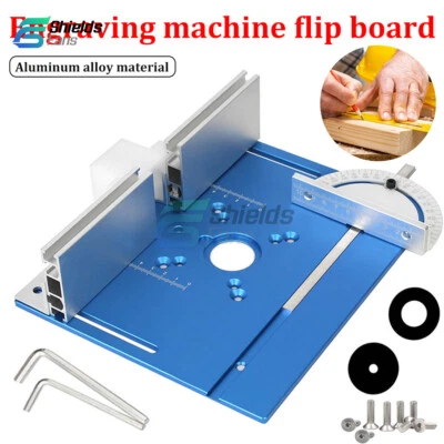 Electric Router Table Insert Milling Flip Plate Durable Wood Working Benche