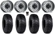 Method 411 15" Wheels Ti (4+3) 30" Intersect Tires Can-Am Maverick X3
