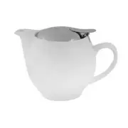 12x Teapot w Infuser 500mL Bianco White Bevande Tealeaves Tea Leaf Coffee Pot