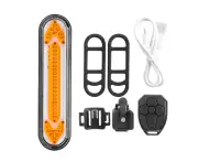 Bk600 Mountain Bike Usb Charging Led Wireless Remote Safe Warning Turn Tail Light Bicycle Cycling Equipmentblack Side