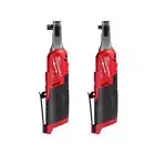 Milwaukee Sub-Compact Ratchet 3/8", 1/4" 12V Li-Ion High-Speed Cordless (2-Tool)