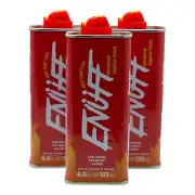 3 Enuff Genuine Lighter Premium FLUID Fuel Petrol Refill 133ml Zippo Alternative