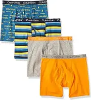 [Calvin Klein] Boys' Underwear 4 Pack Boxer Briefs Value Pack