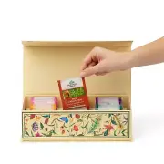 Tea Sampler Box Variety Pack - Tulsi Herbal Tea Gift Set, Hot Tea Assortment,...