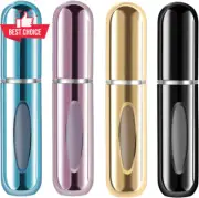 Perfume Atomizer Bottle 5ml Mini Refillable Travel Spray Pump 4 Pack Portable