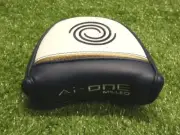 Odyssey Ai-One Milled Large Mallet Putter Headcover White/Blue New