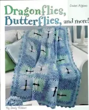 Dragonflies Butterflies Ladybug Bumble Bees Crochet Squares Afghans 8ply