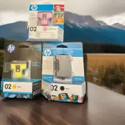 Genuine HP 02 Yellow , Black, Light Magenta Original Ink Cartridge Expired Lot 3