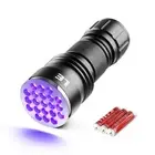 LE Black Light Flashlight, Small UV Lights with 21 LEDs, 395nm, Ultraviolet L...