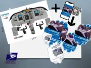 Cessna Citation CJ1 Pilot Training Manuals + Cockpit Poster 12in x 16in