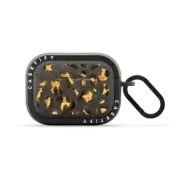 AirPods Pro 2 Bounce Case leopard pattern on clear