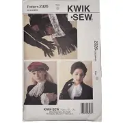 Kwik Sew 2326 Patterns UNCUT - Accessories Gloves, Hat, Cuffs, Jabot, Shawl