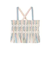 [Louise Misha] Louise Misha Florentina striped cotton and linen top Y 6 multicoloured
