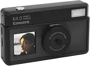 4K Digital Camera for Photography, 18X Zoom Retro Video Camcorder with 2.8 Inch Screen, 68MP Autofocus Travel Camera with Multiple Filters and LED Fill Light (Full Black)