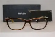 Brand New Authentic Prada 14P-A 55-17-145 Tortoise/Ivory EAP-1O1 With Case!